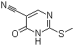 结构式 CAS# 89487-99-0, 5-氰基-3,4-二氢-2-甲硫基嘧啶-4-酮