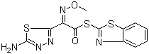结构式 CAS# 89604-91-1, (Z)-2-(5-氨基-1,2,4-噻二唑-3-基)-2-甲氧亚氨基硫代乙酸 (S)-2-苯并噻唑酯