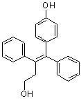 结构式 CAS# 89778-37-0, (Z)-4-(4-羟基-1,2-二苯基丁-1-烯基)苯酚