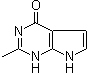 结构式 CAS# 89792-11-0, 1,7-二氢-2-甲基-4H-吡咯并[2,3-d]嘧啶-4-酮