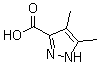 结构式 CAS# 89831-40-3, 4,5-二甲基吡唑-3-羧酸