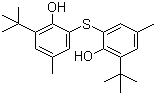 structure of CAS# 90-66-4, 2,2'-Thiobis(6-tert-butyl-p-cresol);2,2'-Thiobis(6-tert-butyl-p-cresol); 6,6'-Di-tert-butyl-2,2'-thiodi-p-cresol