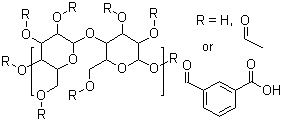 结构式 CAS# 9004-38-0, 纤维醋法酯; 邻苯二甲酸醋酸纤维素