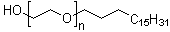 structure of CAS# 9005-00-9, Polyethylene glycol monooctadecyl ether;Alkasurf SA 2; Atmer 502; Avivan SO 6; BS 20; Berol 043; Berol 08; Blaunon S 220; Blaunon SR 705; Blaunon SR 707; Blaunon SR 710; Blaunon SR 711; Blaunon SR 715; Blaunon SR 720; Blaunon SR 730; Brij 2; Brij 700; Brij 72; Brij 720; Brij 721; Brij 76; Brij 762; Brij 78; Brij 78P; Brij S 10; Brij S 100; Brij S 100PA-SG; Brij S 20; Cemulsol DB 25/18; Cetalox AT; Disponil O 55; EM 1207; ESK 1; ESK 1 (demulsifier); Ekaline G 80; Emalex 602; Emalex 603; Emalex 605; Emalex 608; Emalex 610; Emalex 611; Emalex 620; Emalex 630; Emalex 640; Emalex GL 15; Emulgen 306P; Emulgen 310; Emulgen 3140S90; Emulgen 320; Emulgen 320L; Emulgen 320P