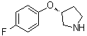 结构式 CAS# 900512-41-6, (3R)-3-(4-氟苯氧基)吡咯烷