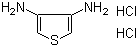 structure of CAS# 90069-81-1, 3,4-Diaminothiophene dihydrochloride;3,4-Thiophendiamine dihydrochloride
