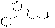 structure of CAS# 90293-01-9, Bifemelane;4-(o-Benzylphenoxy)-N-methylbutylamine; N-Methyl-4-[2-(phenylmethyl)phenoxy]-1-butanamine