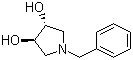 structure of CAS# 90365-74-5, (3S,4S)-1-Benzylpyrrolidine-3,4-diol;(3S,4S)-(+)-1-Benzyl-3,4-pyrrolidindiol