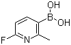 结构式 CAS# 904326-91-6, 2-氟-6-甲基吡啶-5-硼酸