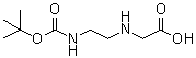 结构式 CAS# 90495-99-1, ([2-[(叔丁氧羰基)氨基]乙基]氨基)乙酸