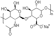 结构式 CAS# 9067-32-7, 透明质酸钠; 玻璃酸钠