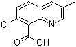 结构式 CAS# 90717-03-6, 7-氯-3-甲基-8-喹啉羧酸