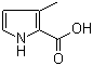 结构式 CAS# 90724-57-5, 3-甲基-1H-吡咯-2-羧酸