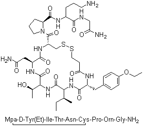 结构式 CAS# 90779-69-4, 阿托西班