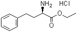 结构式 CAS# 90891-21-7, L-高苯丙氨酸乙酯盐酸盐; (S)-(+)-2-氨基-4-苯基丁酸乙酯盐酸盐