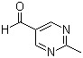 结构式 CAS# 90905-33-2, 2-甲基-5-嘧啶甲醛; 2-甲基嘧啶-5-甲醛
