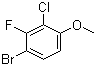 结构式 CAS# 909122-18-5, 4-溴-2-氯-3-氟苯甲醚