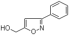 structure of CAS# 90924-12-2, (3-Phenyl-5-isoxazolyl)methanol;(3-Phenylisoxazol-5-yl)methanol; 5-(Hydroxymethyl)-3-phenylisoxazole