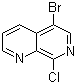 结构式 CAS# 909649-06-5, 5-溴-8-氯-1,7-萘啶