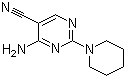 结构式 CAS# 90973-23-2, 4-氨基-2-(1-哌啶基)嘧啶-5-甲腈