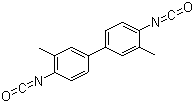 3,3'-Dimethyl-4,4'-biphenylene diisocyanate molecular structure (CAS 91-97-4)