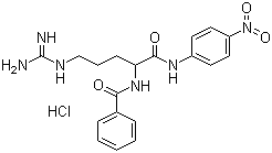 N-Benzoyl-DL-arginine-4-nitroanilide hydrochloride molecular structure (CAS 911-77-3)