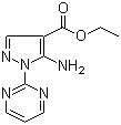 结构式 CAS# 91129-95-2, 5-氨基-1-(2-嘧啶基)-1H-吡唑-4-羧酸乙酯