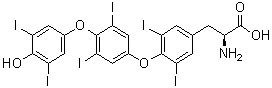 structure of CAS# 911661-90-0, O-[4-(4-Hydroxy-3,5-diiodophenoxy)-3,5-diiodophenyl]-3,5-diiodo-L-tyrosine