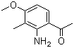 结构式 CAS# 912347-94-5, 2-甲基-3-氨基-4-乙酰基苯甲醚