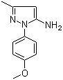 结构式 CAS# 91331-86-1, 1-(4-甲氧基苯基)-3-甲基-1H-吡唑-5-胺