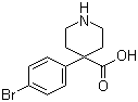 structure of CAS# 913542-80-0, 4-(4-Bromophenyl)piperidine-4-carboxylic acid