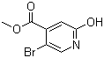 结构式 CAS# 913836-17-6, 5-溴-2-羟基异烟酸甲酯