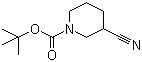 structure of CAS# 91419-53-3, N-Boc-3-Cyanopiperidine;1-tert-Butoxycarbonyl-3-cyanopiperidine