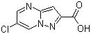 structure of CAS# 914206-75-0, 6-Chloropyrazolo[1,5-a]pyrimidine-2-carboxylic acid