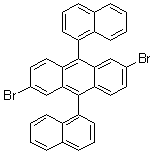 结构式 CAS# 914306-89-1, 2,6-二溴-9,10-二(萘-1-基)蒽