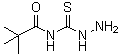 结构式 CAS# 914347-05-0, N-(肼基硫代甲酰基)-2,2-二甲基丙酰胺