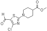 结构式 CAS# 914348-64-4, 1-(4-氯-5-甲酰基-2-噻唑基)-4-哌啶羧酸甲酯