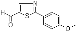 结构式 CAS# 914348-82-6, 2-(4-甲氧基苯基)噻唑-5-甲醛
