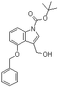 结构式 CAS# 914349-09-0, 3-(羟基甲基)-4-(苯基甲氧基)-1H-吲哚-1-羧酸叔丁酯