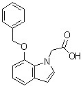 结构式 CAS# 914349-77-2, 7-苄氧基-1H-吲哚-1-乙酸