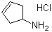 structure of CAS# 91469-55-5, 1-Amino-3-cyclopentene hydrochloride;3-Cyclopenten-1-amine hydrochloride