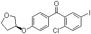 structure of CAS# 915095-87-3, (2-Chloro-5-iodophenyl)[4-[[(3S)-tetrahydro-3-furanyl]oxy]phenyl]methanone