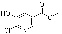 结构式 CAS# 915107-30-1, 6-氯-5-羟基-3-吡啶羧酸甲酯