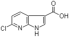 结构式 CAS# 915140-96-4, 6-氯-1H-吡咯并[2,3-b]吡啶-3-甲酸