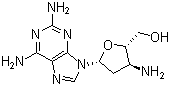 structure of CAS# 915399-37-0, 2,3'-Diamino-2',3'-dideoxyadenosine