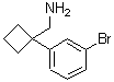 结构式 CAS# 915690-61-8, 1-(3-溴苯基)环丁烷甲胺