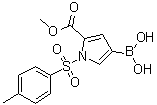 结构式 CAS# 916177-00-9, 4-硼酸基-1-[(4-甲基苯基)磺酰基]-1H-吡咯-2-羧酸 2-甲酯