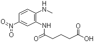 结构式 CAS# 91644-13-2, 戊二酸-2-甲氨基-5-硝基单苯胺