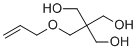 structure of CAS# 91648-24-7, 2-(Hydroxymethyl)-2-(prop-2-enoxymethyl)propane-1,3-diol;2,2-Bis(hydroxymethyl)-1,3-propanediol allyl ether; Allyl Pentaerythritol