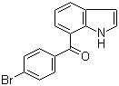 structure of CAS# 91714-50-0, 7-(4-Bromobenzoyl)indole
